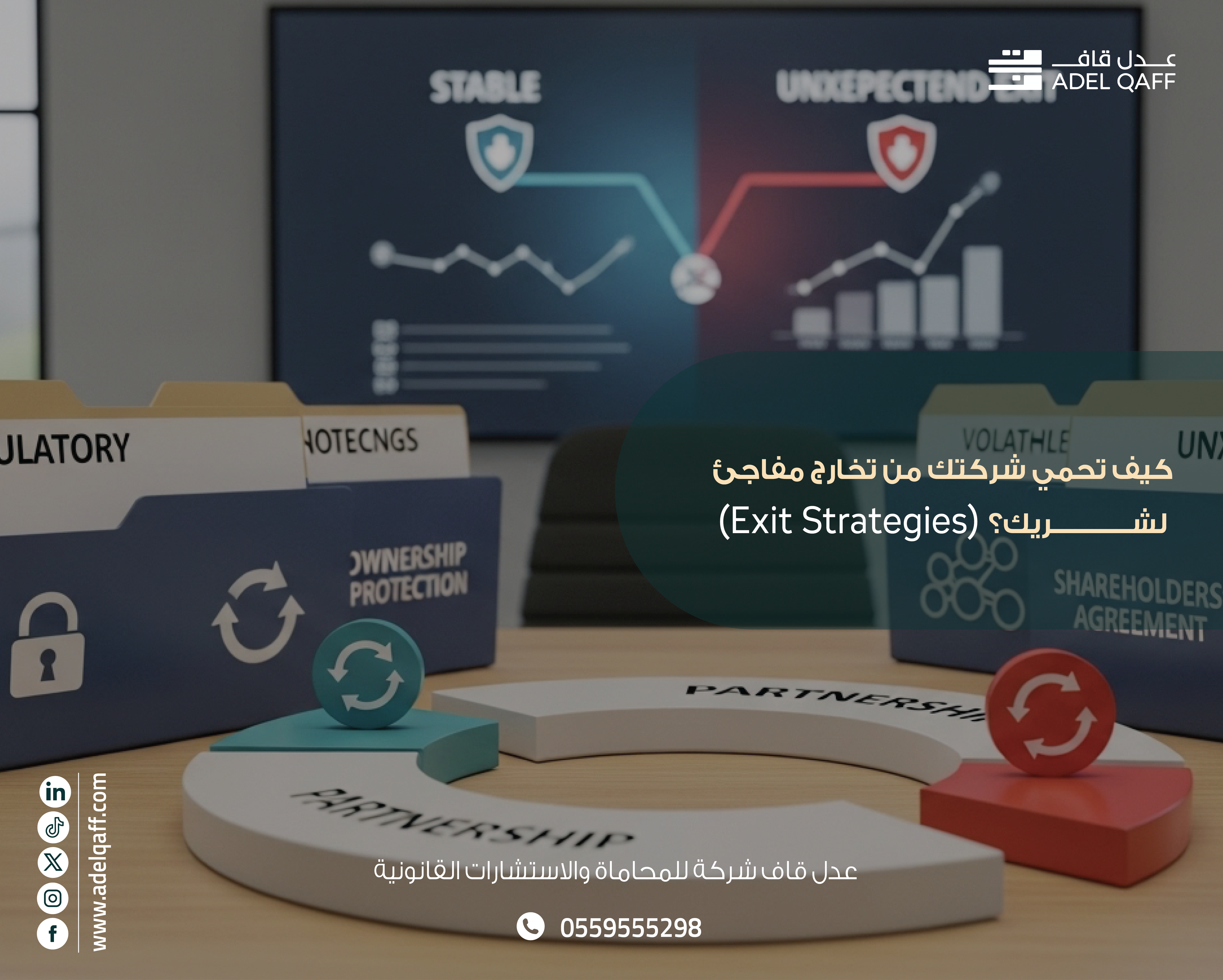 كيف تحمي شركتك من تخارج مفاجئ لشريك؟ | أفضل استراتيجيات التخارج للشركات في السعودية 2025